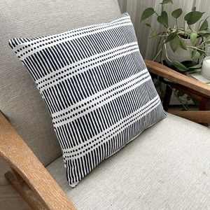 18x18 Print Navy & White Pillow